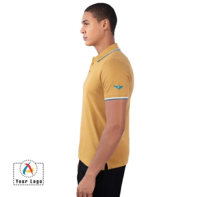 Buy Police Brown Polo T-Shirt in bulk for Corporate Gifting | Corporate Gyft