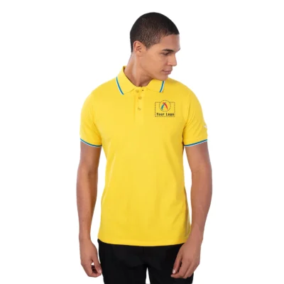 Buy Police Lemon Yellow Polo T-Shirt in bulk for Corporate Gifting | Corporate Gyft