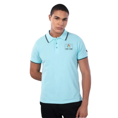 Buy Police Sky Blue Polo T-Shirt in bulk for Corporate Gifting | Corporate Gyft