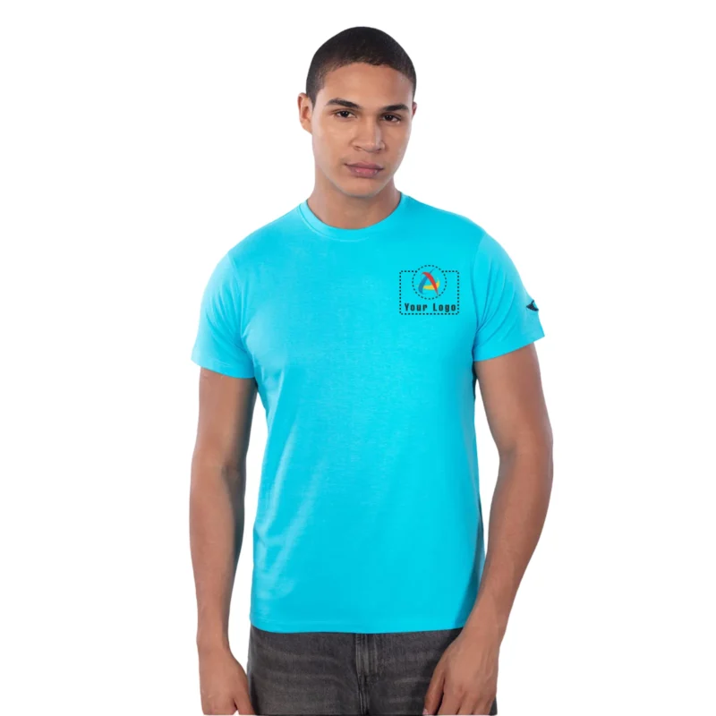 Buy Police Round Neck Sky Blue T-Shirt in bulk for Corporate Gifting | Corporate Gyft