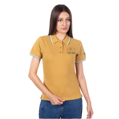 Buy Police Woman Brown Polo T-Shirt in bulk for Corporate Gifting | Corporate Gyft