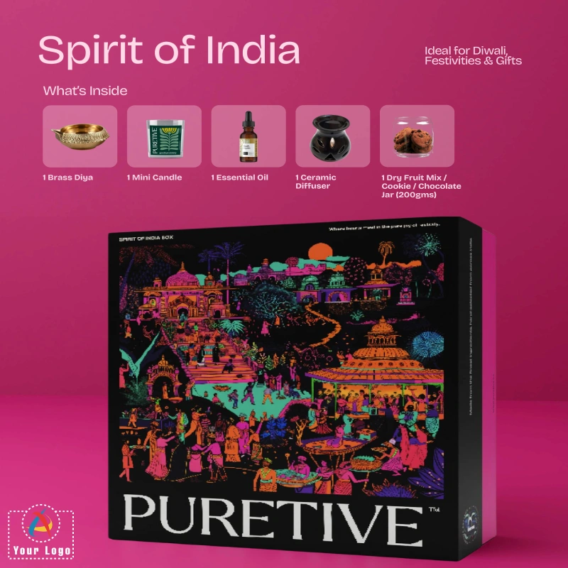 Buy Puretive Spirit of India Gift Set in bulk for Corporate Gifting | Corporate Gyft