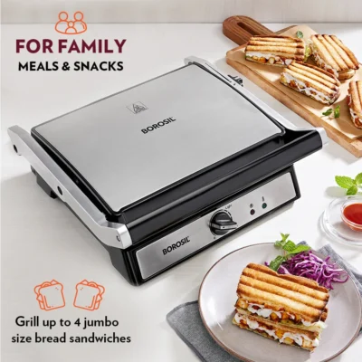 Buy Borosil Super Jumbo 180° Grill Sandwich Maker in bulk for Corporate Gifting | Corporate Gyft