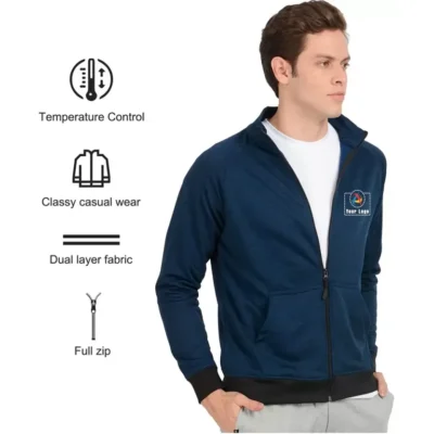 Buy Scott Navy Blue Classica Jacket in bulk for Corporate Gifting | Corporate Gyft