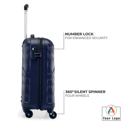 Buy Nasher Miles Blue Crystal Trolley Bag in bulk for Corporate Gifting | Corporate Gyft