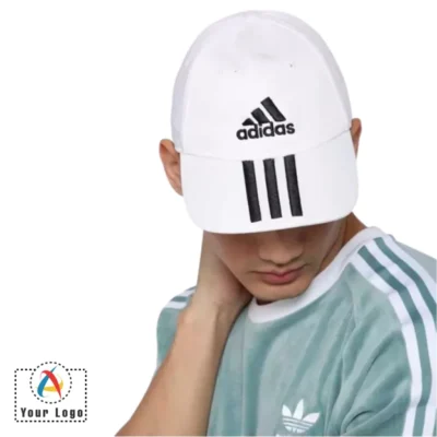 Buy White Baseball Adidas Cap in bulk for Corporate Gifting | Corporate Gyft