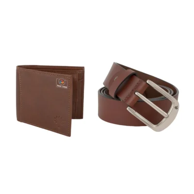 Buy Woodland Timeless Elegance Wallet and Belt Set in bulk for Corporate Gifting | Corporate Gyft