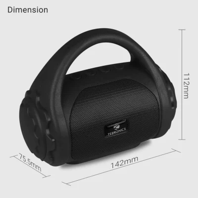 Buy Zebronics Black County 5 Portable Speaker in bulk for Corporate Gifting | Corporate Gyft