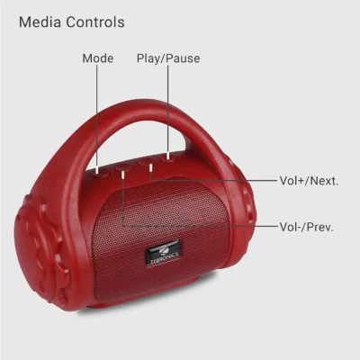 Buy Zebronics Red County 5 Portable Speaker in bulk for Corporate Gifting | Corporate Gyft