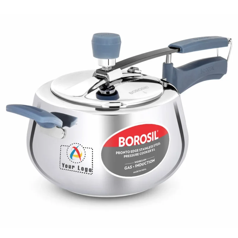 Buy Borosil Pronto Edge SS Pressure Cooker in bulk for Corporate Gifting | Corporate Gyft