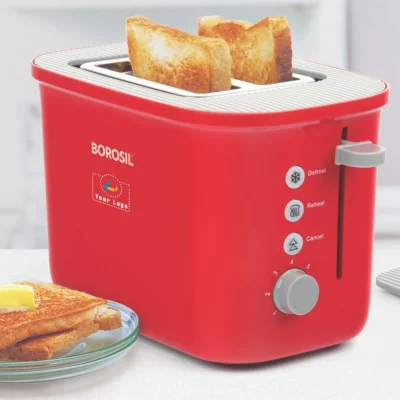 Borosil Krispy Pop-Up Toaster - Red | CorporateGyft