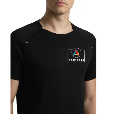 Buy Jack & Jones® Black Icero Round Neck T-shirt in bulk for Corporate Gifting | Corporate Gyft