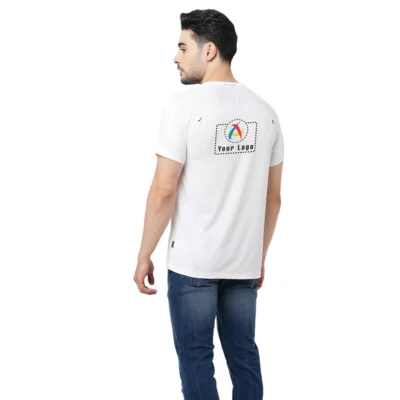 Buy Jack & Jones® White Icero Round Neck T-shirt in bulk for Corporate Gifting | Corporate Gyft