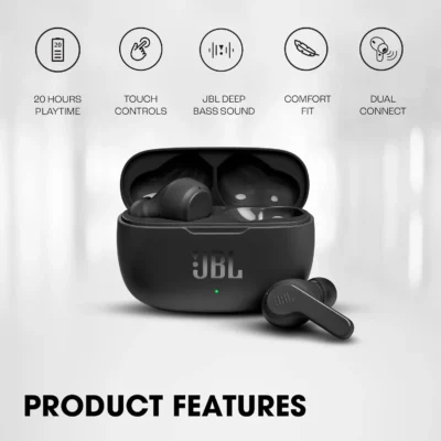 Buy JBL Wave 200 TWS Black Earpods in bulk for Corporate Gifting | Corporate Gyft