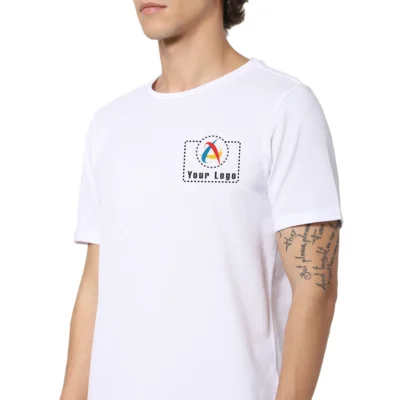 Buy Jack & Jones® White Jesper Round Neck T-Shirt in bulk for Corporate Gifting | Corporate Gyft