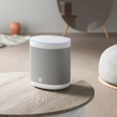 Buy Mi White Smart Speaker with Google Assistant in bulk for Corporate Gifting | Corporate Gyft