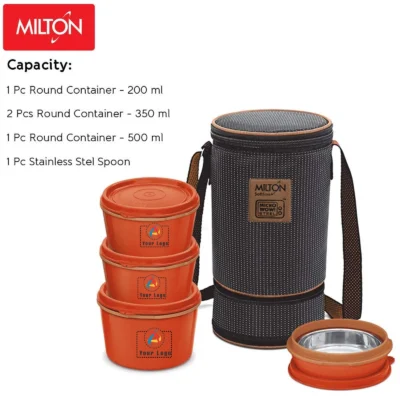 Buy Milton Flexi Tiffin 3+1 in bulk for Corporate Gifting | Corporate Gyft