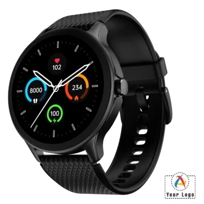 Buy Noisefit Curve Black Smartwatch in bulk for Corporate Gifting | Corporate Gyft