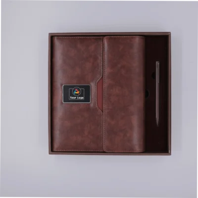 Buy Powerbank Notebook with Branding Plate in bulk for Corporate Gifting | Corporate Gyft