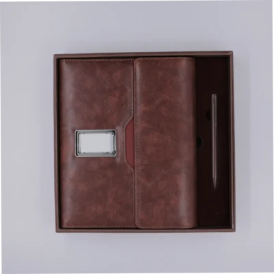 Buy Powerbank Notebook with Branding Plate in bulk for Corporate Gifting | Corporate Gyft