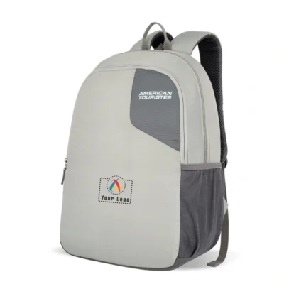 Buy American Tourister Trot 3.0 Grey Backpack in bulk for Corporate Gifting | Corporate Gyft