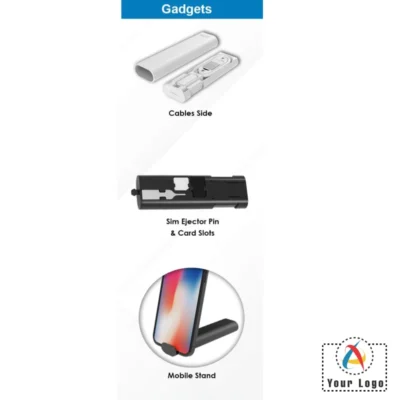 Buy CableVerse White Multi-functional Cable Essentials in bulk for Corporate Gifting | Corporate Gyft