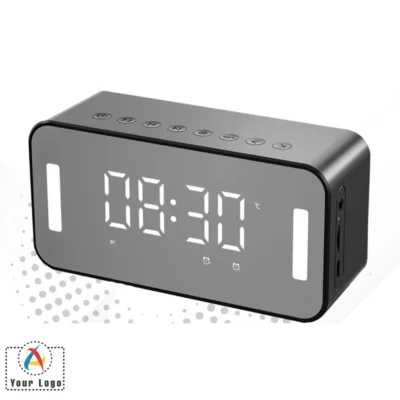 Buy Abode Bluetooth Speaker with Alarm Clock in bulk for Corporate Gifting | Corporate Gyft