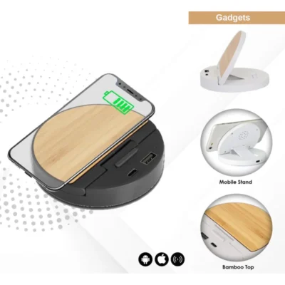 Buy Bolt Wireless Charger with Mobile Stand in bulk for Corporate Gifting | Corporate Gyft