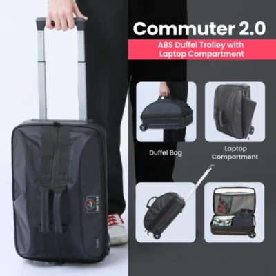 Buy Commuter Duffel Trolley with Laptop Compartment Overnighter in bulk for Corporate Gifting | Corporate Gyft