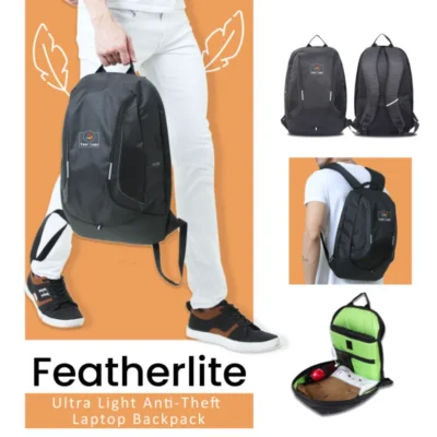 Buy FeatherLite Anti-Theft Laptop Backpack in bulk for Corporate Gifting | Corporate Gyft