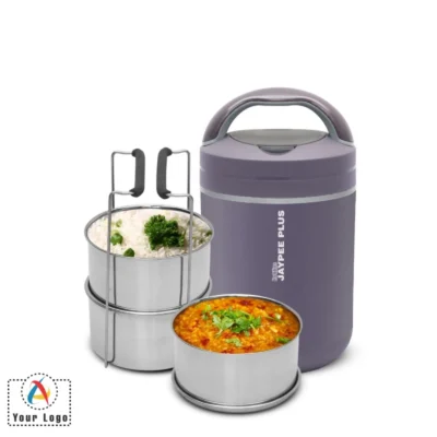 Buy Jaypee Plus Grey Hottline 3 Electric Lunch Box in bulk for Corporate Gifting | Corporate Gyft