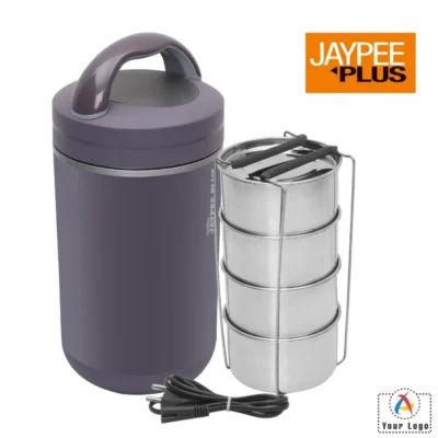 Buy Jaypee Plus Grey Hottline 4 Electric Lunch Box in bulk for Corporate Gifting | Corporate Gyft