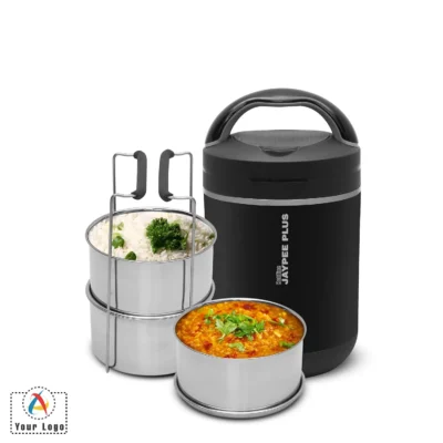 Buy Jaypee Plus Black Hottline 3 Electric Lunch Box in bulk for Corporate Gifting | Corporate Gyft