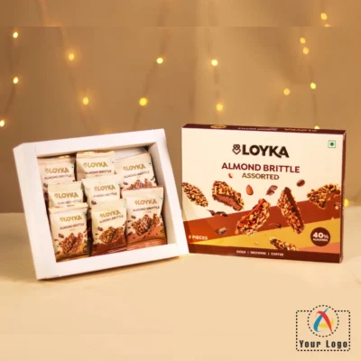 Buy Loyka Almond Brittle Gourmet Box in bulk for Corporate Gifting | Corporate Gyft