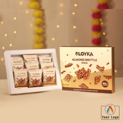 Buy Loyka Almond Brittle Gourmet Box in bulk for Corporate Gifting | Corporate Gyft