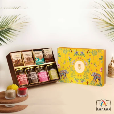 Buy Loyka Elegant Tropical Dry Fruits Mix Gourmet Box in bulk for Corporate Gifting | Corporate Gyft