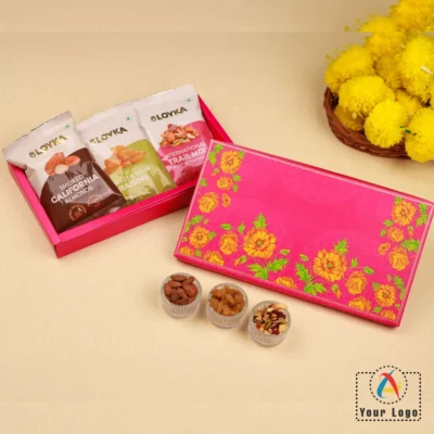 Buy Loyka Select Dry Fruits Trio Gift Box in bulk for Corporate Gifting | Corporate Gyft