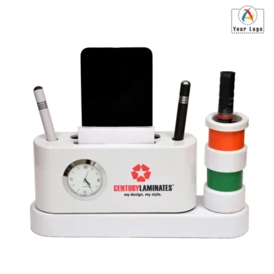 Buy NB Indian Tri Color Desktop Organizer in bulk for Corporate Gifting | Corporate Gyft