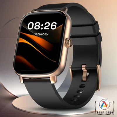 Buy Noise Icon Buzz Black and Gold Smartwatch in bulk for Corporate Gifting | Corporate Gyft