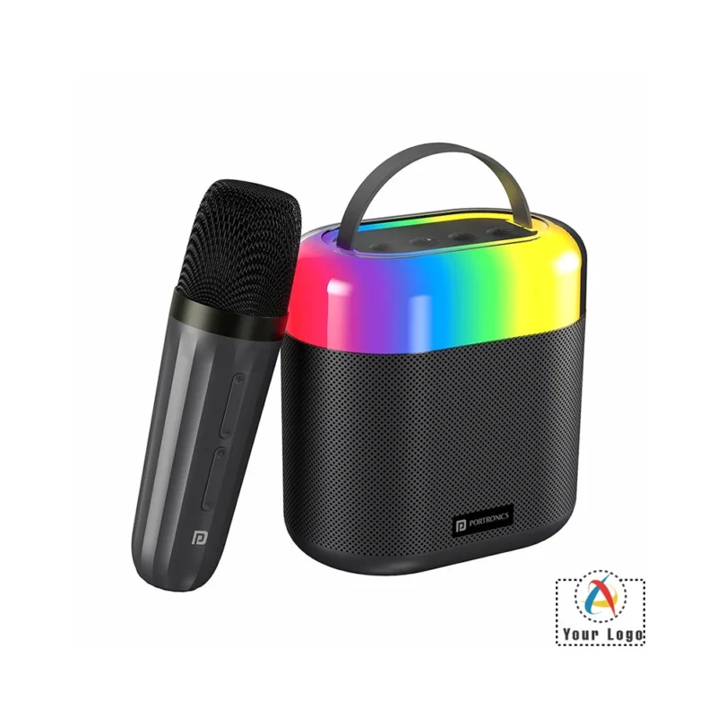 Buy Portronics Dash 3 Portable Speaker with Karaoke Mic in bulk for Corporate Gifting | Corporate Gyft