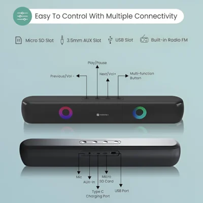 Buy Portronics Decibel 21 Bluetooth Soundbar Speaker in bulk for Corporate Gifting | Corporate Gyft