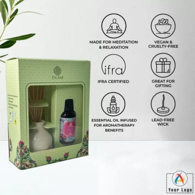 Buy Ekam Reed Diffuser Set in bulk for Corporate Gifting | Corporate Gyft