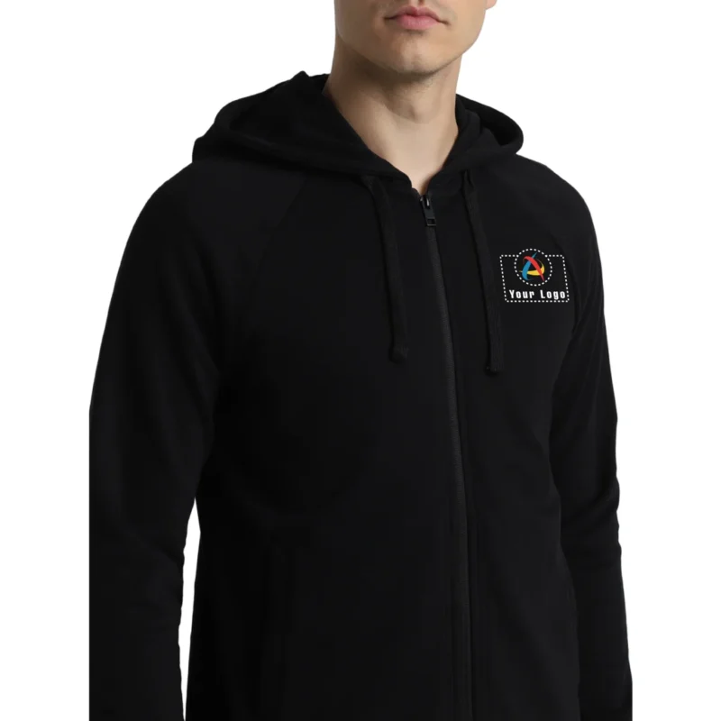 Buy Jack & Jones® Black Austin Hoodie in bulk for Corporate Gifting | Corporate Gyft