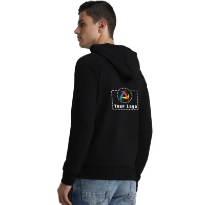 Buy Jack & Jones® Black Austin Hoodie in bulk for Corporate Gifting | Corporate Gyft