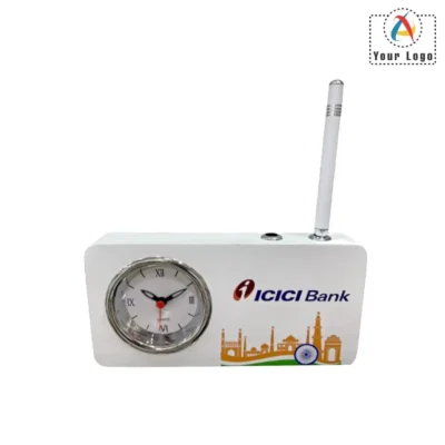 Buy NB Pen Stand with Watch in bulk for Corporate Gifting | Corporate Gyft