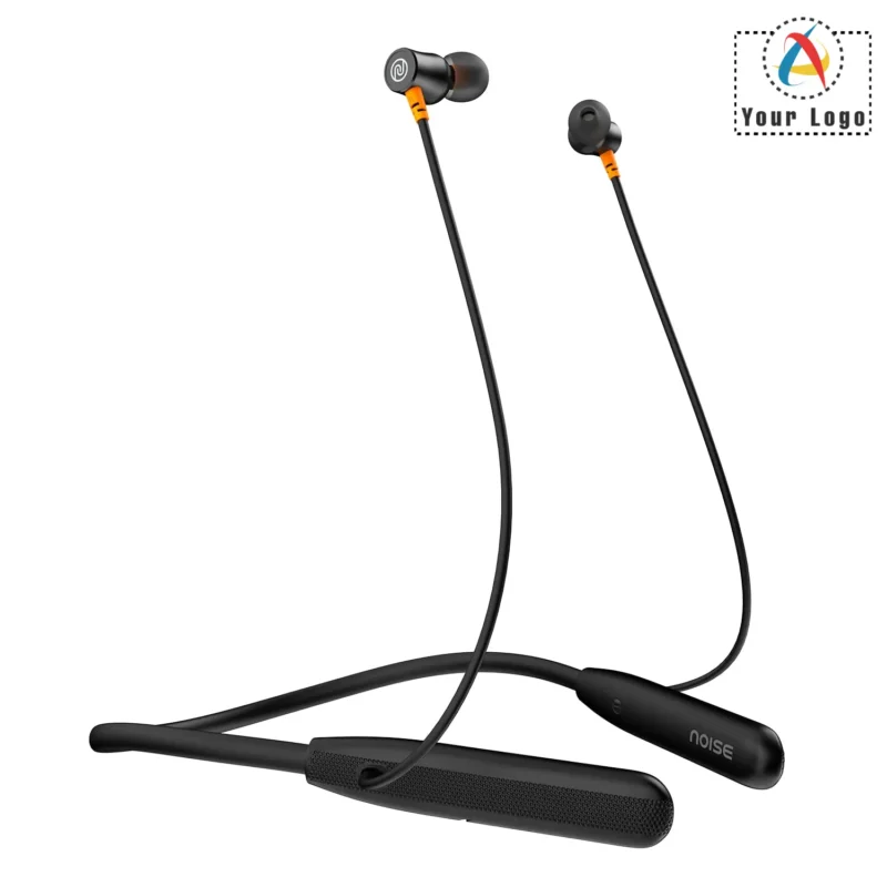 Buy Noise Black Neckband Airwave Earphones in bulk for Corporate Gifting | Corporate Gyft