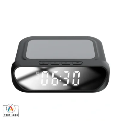 Buy Doodle Wireless Charger with Alarm Clock in bulk for Corporate Gifting | Corporate Gyft