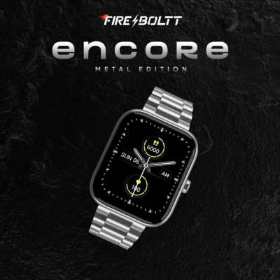 Buy Fire-Boltt Encore Silver Smartwatch in bulk for Corporate Gifting | Corporate Gyft