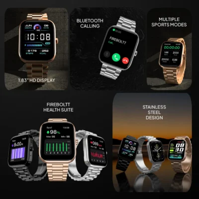 Buy Fire-Boltt Encore Silver Smartwatch in bulk for Corporate Gifting | Corporate Gyft