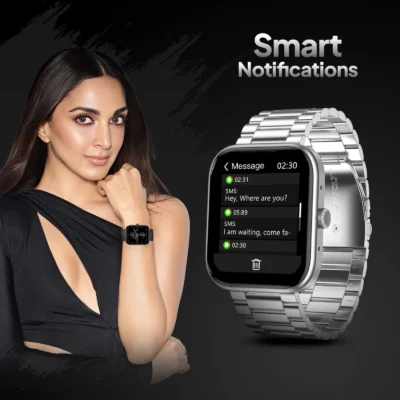Buy Fire-Boltt Encore Silver Smartwatch in bulk for Corporate Gifting | Corporate Gyft